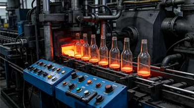 Custom glassware production